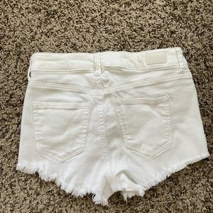 White Jean Shorts